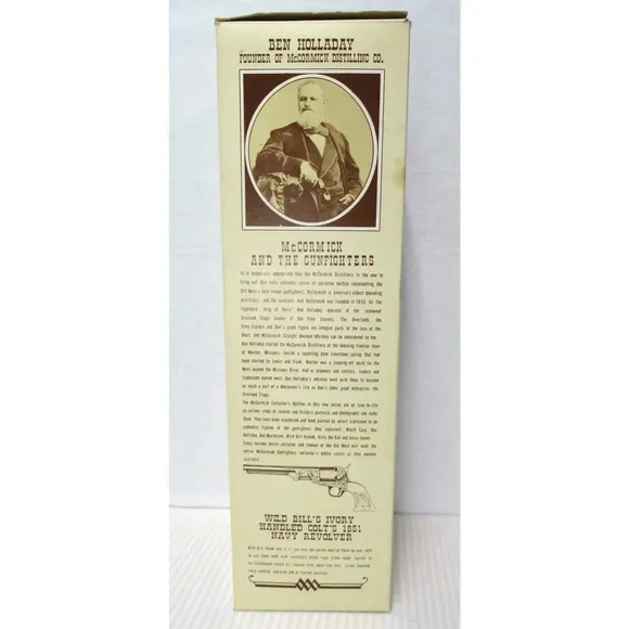 Wild Bill Hickock Whiskey Decanter McCormick Distillery Gunfighter Series IN BOX - Picture 7 of 11